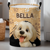 Custom Laundry Basket - Personalized Birthday Gifts For Dog Lovers, Dog Dad And Mom - Paws Off My Stuff
