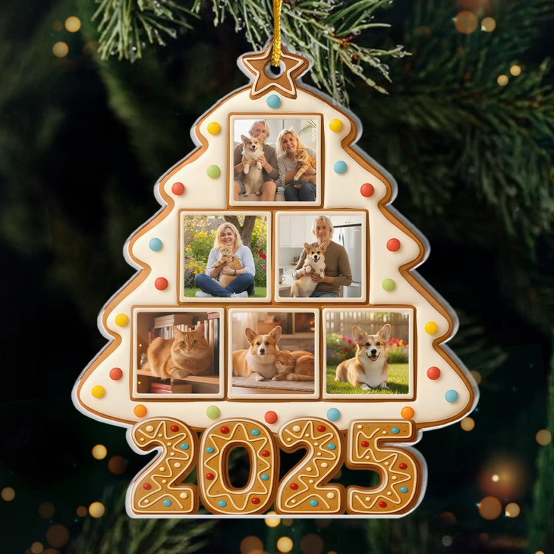 Custom Photo Christmas Family Gifts - Personalized Ornament