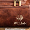 Custom Engraved Leather Toiletry Bag - Personalized Birthday Gifts For Dad, Brother, Grandpa, Husband - Journey Defines You