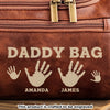 Custom Engraved Leather Toiletry Bag - Personalized Birthday Gifts For Dad, Grandpa - Generations United In Love