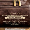 Custom Engraved Leather Toiletry Bag - Personalized Birthday Gifts For Son - You Are My Pride