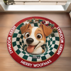 Custom Shaped Doormat - Personalized Christmas Birthday Gifts For Dog Lovers, Dog Dad And Mom - Santa Paws Is Coming To Town