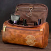 Custom Engraved Leather Toiletry Bag - Personalized  Christmas Birthday Golf Gifts For Men, Women - For The Man Who Plays Life Like Golf