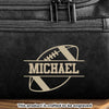 Custom Engraved Leather Toiletry Bag - Personalized  Christmas Birthday American Football Gifts For Football Lovers, Sports Fans, Sports Lovers - Keep Your Gear Game Strong