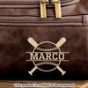 Custom Engraved Leather Toiletry Bag - Personalized  Christmas Birthday Baseball Gifts For Baseball Lovers, Sports Fans, Sports Lovers - Every Stitch Tells A Story