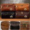 Custom Engraved Leather Toiletry Bag - Personalized  Christmas Birthday Camping Gifts For Campers - Built To Last Every Journey