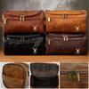 Custom Engraved Leather Toiletry Bag - Personalized  Christmas Birthday Hunting Gifts For Hunters - Hunt,  Explore, Repeat
