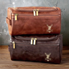 Custom Engraved Leather Toiletry Bag - Personalized  Christmas Birthday Hunting Gifts For Hunters - Hunt,  Explore, Repeat