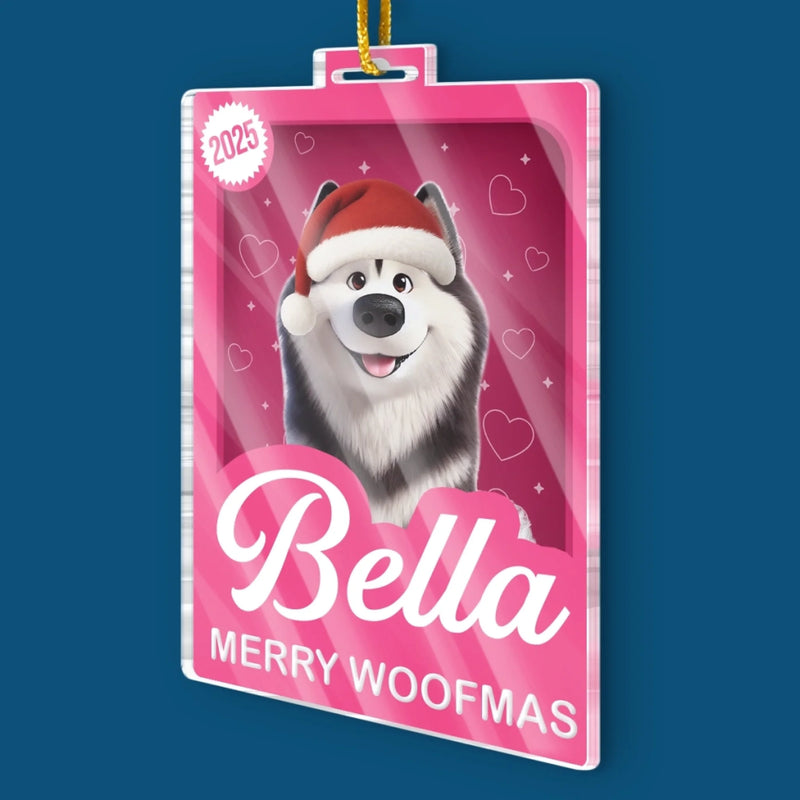 Custom Toy Box Acrylic Ornament - Personalized Christmas Birthday Gifts For Dog Cat Lovers, Dog Dad And Mom, Cat Owners - More Treats, Less Naughty