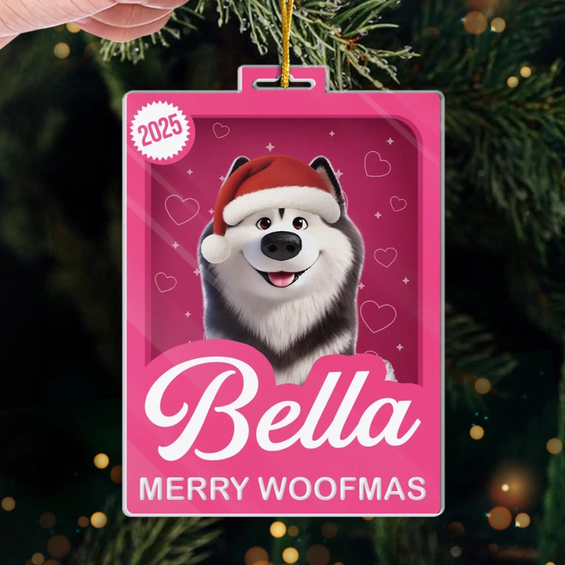 Custom Toy Box Acrylic Ornament - Personalized Christmas Birthday Gifts For Dog Cat Lovers, Dog Dad And Mom, Cat Owners - More Treats, Less Naughty