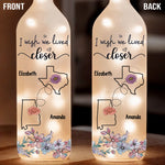 Custom Name Long Distance Gifts - Personalized Bottle Lamp