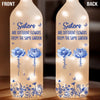 Custom Bottle Lamp - Personalized Best Friend Birthday Gifts For Women - Sisters Grow In The Same Garden Of Memories