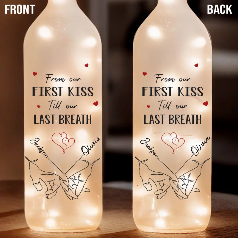 Custom Name Romantic Couple Gifts - Personalized Bottle Lamp