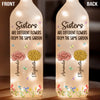 Custom Bottle Lamp - Personalized Best Friend Birthday Gifts For Women - One Garden, Many Colorful Blooms