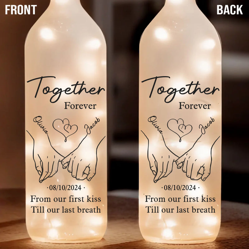 You Are The Reason I Believe In Magic - Couple Personalized Custom Bottle Lamp - Gift For Husband Wife, Anniversary