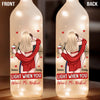 You Make My Heart Smile - Couple Personalized Custom Bottle Lamp - Gift For Husband Wife, Anniversary