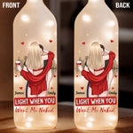 Custom Name Funny Naughty Couple Gifts - Personalized Bottle Lamp