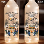 Custom Name Husband and Wife Camping Gifts for Couples - Personalized Bottle Lamp