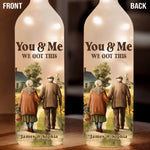 Custom Name You & Me Couple Gifts - Personalized Bottle Lamp