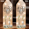 Custom Bottle Lamp - Personalized Best Friend Birthday Gifts For Women, Besties, Sisters, BFF - Friendship That Grows With Time