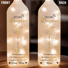 To My Beautiful Daughter - Family Personalized Custom Bottle Lamp - Mother's Day, Gift For Mom, Daughter