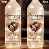 Custom Photo Loving You Endlessly - Couple Personalized Custom Bottle Lamp - Gift For Husband Wife, Anniversary