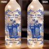 Custom Bottle Lamp - Personalized Anniversary Wedding Gifts For Husband And Wife, Him And Her - Love From First Kiss To Forever
