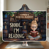 Custom Snuggle Blanket, Hoodie Blanket - Personalized Christmas Bookish Gifts For Book Lovers, Bookworms, Readers - My Kind Of Plot Twist