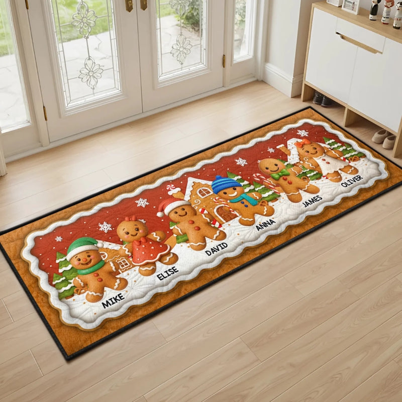 Custom Runner Rug - Personalized Christmas Birthday Gifts For Mom, Dad, Brother, Sister, Kids - Step Into Happiness