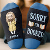 Custom Crew Socks - Personalized Bookish Gifts For Book Lovers, Bookworms, Readers - Bookworm On Break