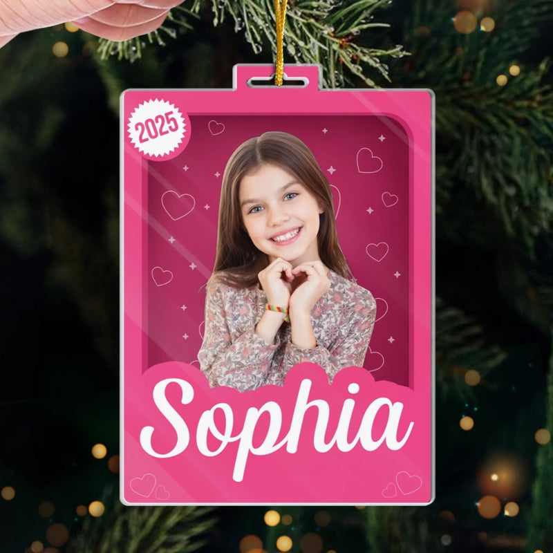 Custom Photo Toy Box Acrylic Ornament - Personalized Christmas Birthday Gifts For Daughter, Granddaughter - Twinkle Twinkle, Christmas Star