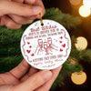 Custom Ceramic Ornament - Personalized Best Friend Christmas Birthday Gifts For Women, Besties, Sisters, BFF - No Bad Vibes Allowed