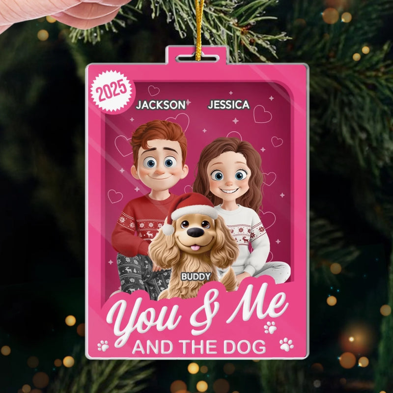 Custom Toy Box Acrylic Ornament - Personalized Anniversary Christmas Wedding Gifts For Husband And Wife, Dog Cat Lovers - Where Love Begins And Fur Never Ends