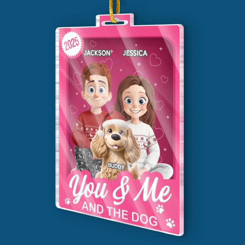 Custom Toy Box Acrylic Ornament - Personalized Anniversary Christmas Wedding Gifts For Husband And Wife, Dog Cat Lovers - Where Love Begins And Fur Never Ends