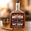 Custom Whiskey Bottle - Personalized Birthday Gifts For Brother, Sister, Best Friends - Growing Together Through Every Season