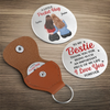 Custom Pocket Hug - Personalized Best Friend Birthday Gifts For Women, Besties, Sisters, BFF - Laughs Louder When You Are Around