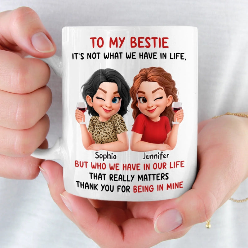 Custom Mug - Personalized Best Friend Birthday Gifts For Women, Besties, Sisters, BFF - Better Together Always