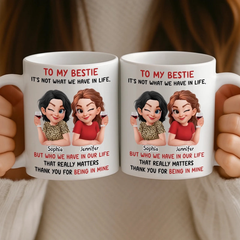 Custom Mug - Personalized Best Friend Birthday Gifts For Women, Besties, Sisters, BFF - Better Together Always