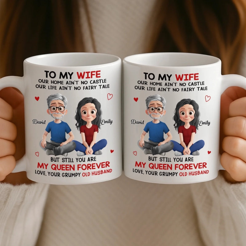 Custom Mug - Personalized Anniversary Christmas Wedding Gifts For Husband And Wife, Him And Her - My Forever Starts And Ends With You