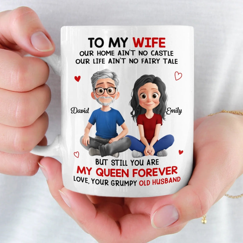 Custom Mug - Personalized Anniversary Christmas Wedding Gifts For Husband And Wife, Him And Her - My Forever Starts And Ends With You