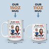 Custom Mug - Personalized Anniversary Christmas Wedding Gifts For Husband And Wife, Him And Her - My Forever Starts And Ends With You