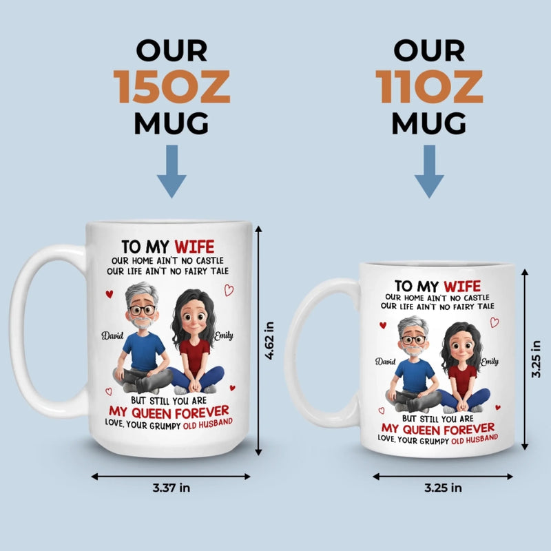 Custom Mug - Personalized Anniversary Christmas Wedding Gifts For Husband And Wife, Him And Her - My Forever Starts And Ends With You
