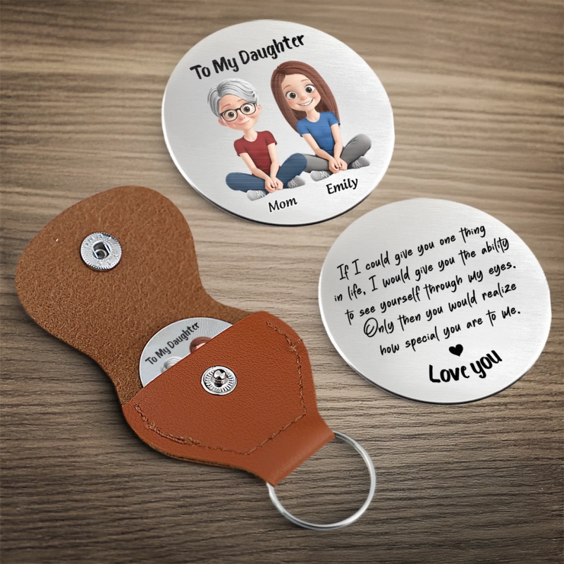 Custom Pocket Hug - Personalized Birthday Gifts For Mom, Dad, Daughter - Our Little World Of Love