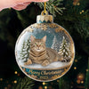 Custom Photo Acrylic Ornament - Personalized  Christmas Birthday Gifts For Dog Cat Lovers, Dog Dad And Mom, Cat Owners - Meowy Christmas, Hooman