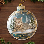 Custom Pet Photo Christmas Cat Gifts for Cat Lovers - Personalized Ornament