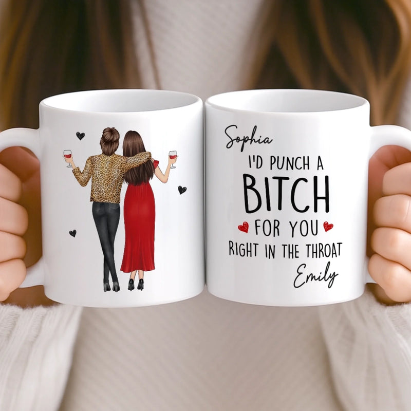Custom Mug - Personalized Best Friend Birthday Gifts For Women, Besties, Sisters, BFF - Laugh In The Same Language