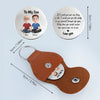 Custom Pocket Hug - Personalized Birthday Gifts For Mom, Dad, Son - A Piece Of My Heart