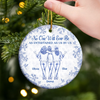 Custom Ceramic Ornament - Personalized Best Friend Christmas Birthday Gifts For Women, Besties, Sisters, BFF - You Make My Days Glow