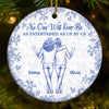 Custom Ceramic Ornament - Personalized Best Friend Christmas Birthday Gifts For Women, Besties, Sisters, BFF - You Make My Days Glow