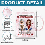Custom Name Mother Daughter Love Gifts - Personalized 11oz Marble Mug
